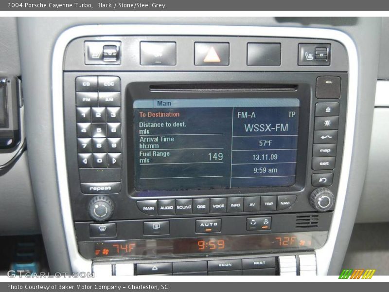 Black / Stone/Steel Grey 2004 Porsche Cayenne Turbo