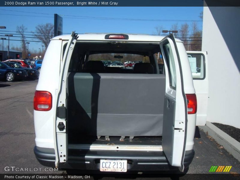 Bright White / Mist Gray 2000 Dodge Ram Van 1500 Passenger