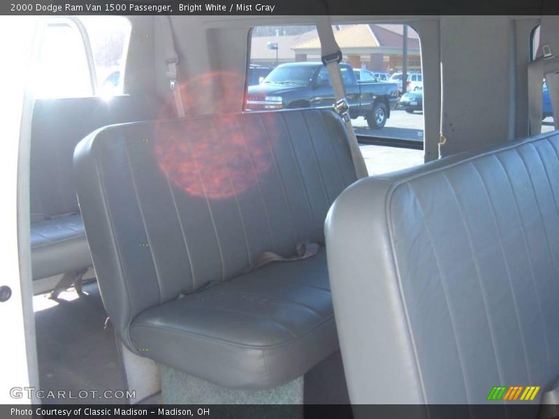Bright White / Mist Gray 2000 Dodge Ram Van 1500 Passenger
