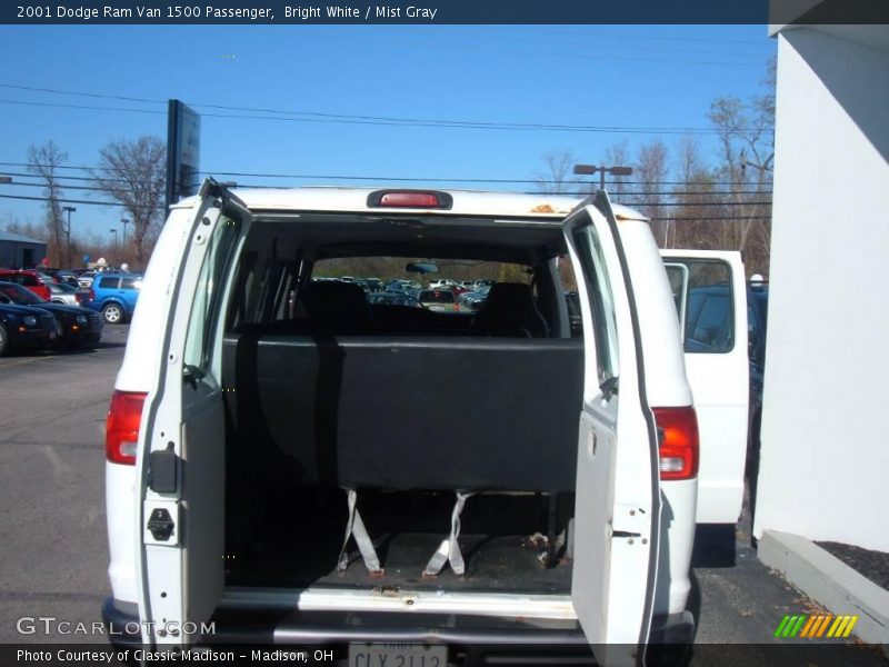 Bright White / Mist Gray 2001 Dodge Ram Van 1500 Passenger