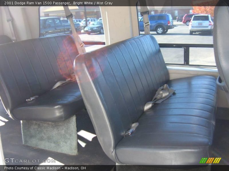Bright White / Mist Gray 2001 Dodge Ram Van 1500 Passenger