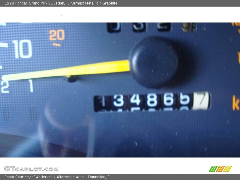 Silvermist Metallic / Graphite 1998 Pontiac Grand Prix SE Sedan