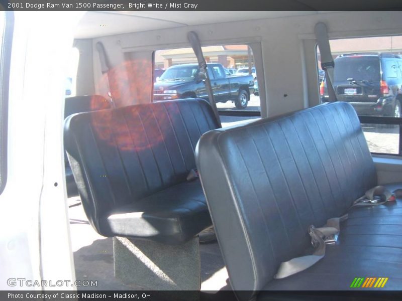 Bright White / Mist Gray 2001 Dodge Ram Van 1500 Passenger