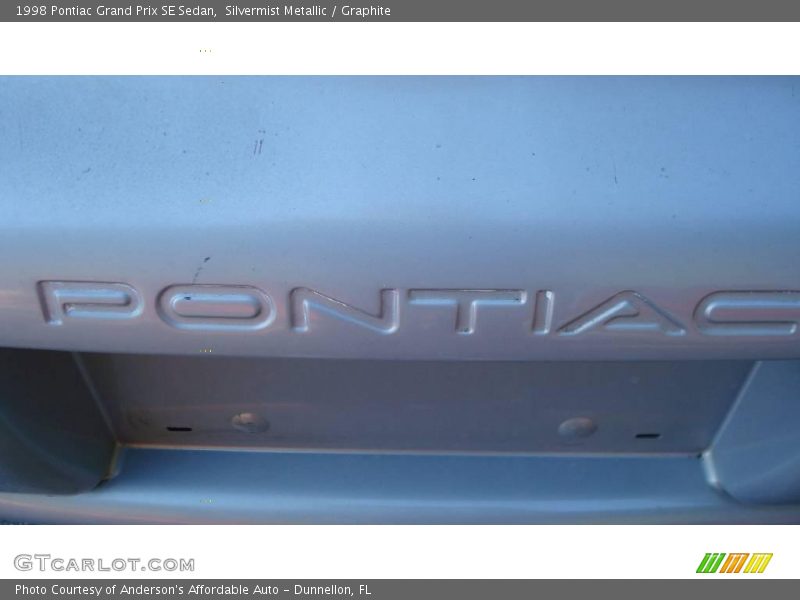 Silvermist Metallic / Graphite 1998 Pontiac Grand Prix SE Sedan