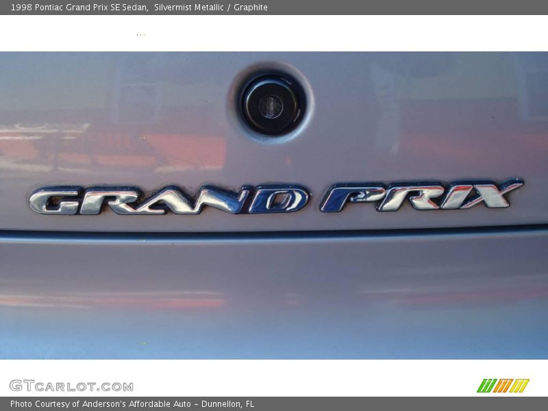 Silvermist Metallic / Graphite 1998 Pontiac Grand Prix SE Sedan