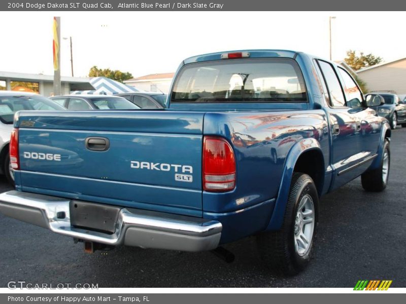 Atlantic Blue Pearl / Dark Slate Gray 2004 Dodge Dakota SLT Quad Cab