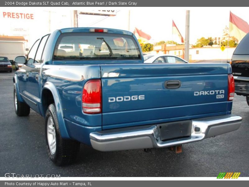 Atlantic Blue Pearl / Dark Slate Gray 2004 Dodge Dakota SLT Quad Cab