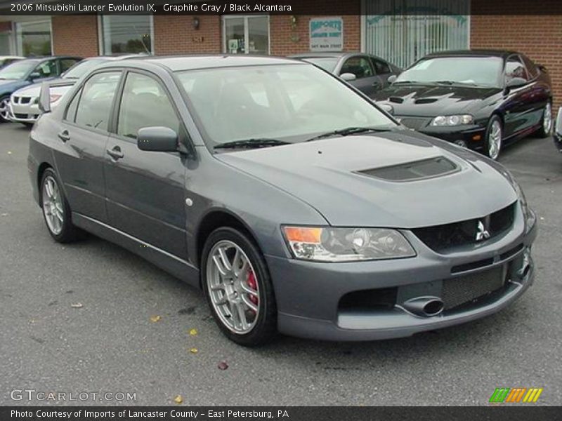 Graphite Gray / Black Alcantara 2006 Mitsubishi Lancer Evolution IX