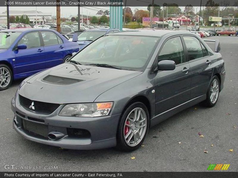 Graphite Gray / Black Alcantara 2006 Mitsubishi Lancer Evolution IX
