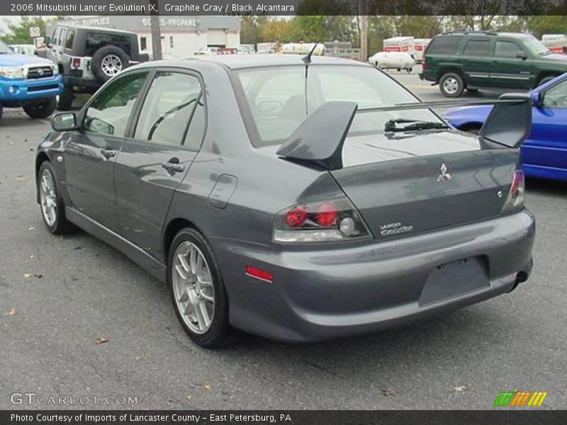 Graphite Gray / Black Alcantara 2006 Mitsubishi Lancer Evolution IX