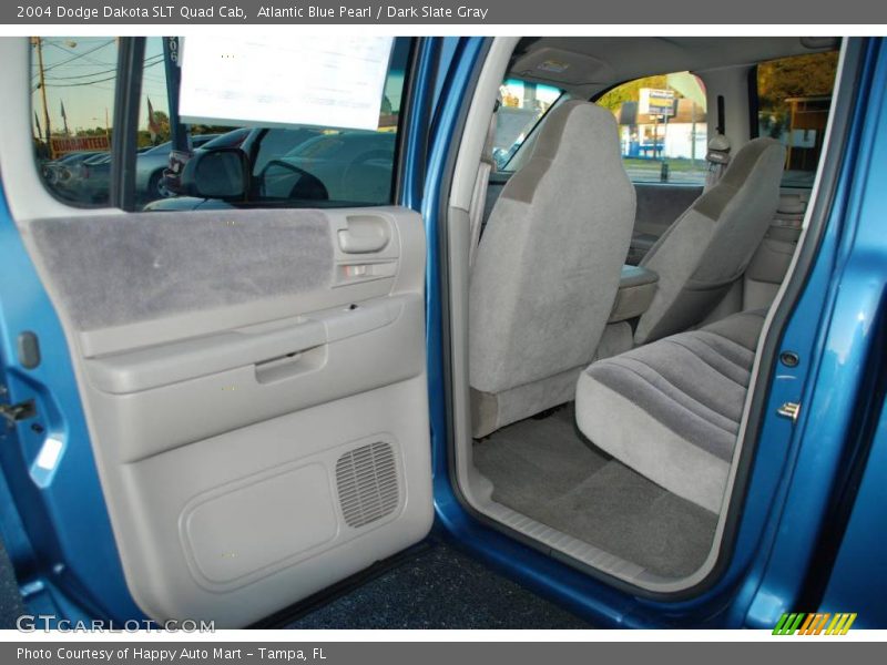 Atlantic Blue Pearl / Dark Slate Gray 2004 Dodge Dakota SLT Quad Cab