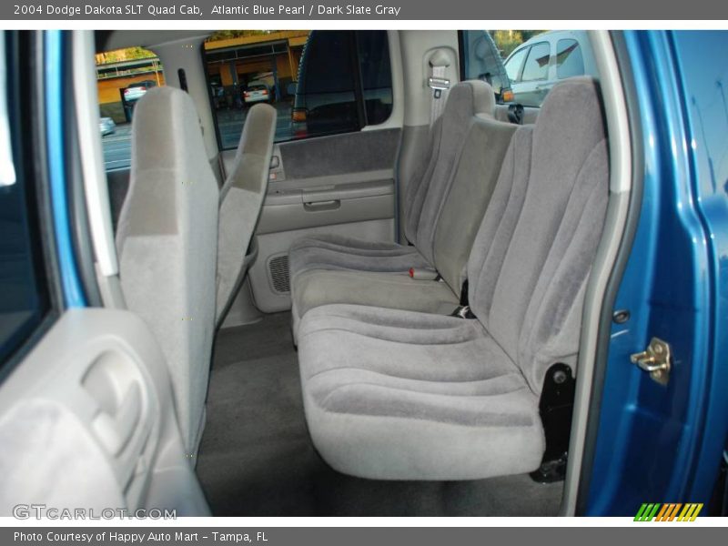 Atlantic Blue Pearl / Dark Slate Gray 2004 Dodge Dakota SLT Quad Cab