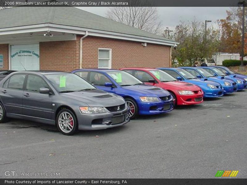 Graphite Gray / Black Alcantara 2006 Mitsubishi Lancer Evolution IX