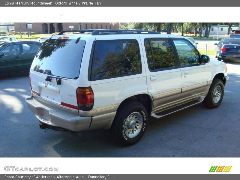 Oxford White / Prairie Tan 1999 Mercury Mountaineer