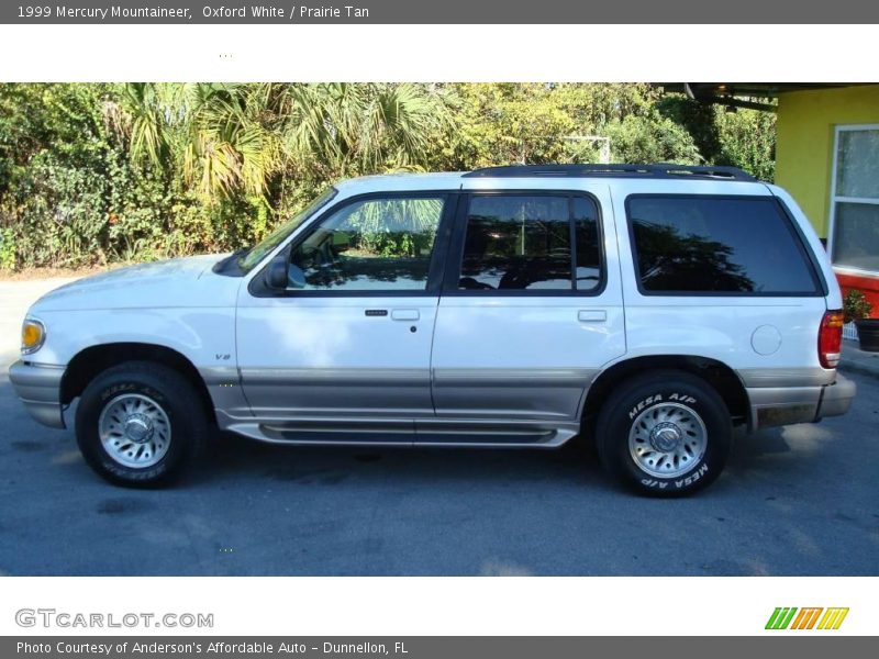 Oxford White / Prairie Tan 1999 Mercury Mountaineer