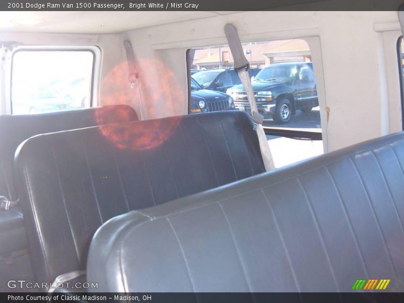 Bright White / Mist Gray 2001 Dodge Ram Van 1500 Passenger