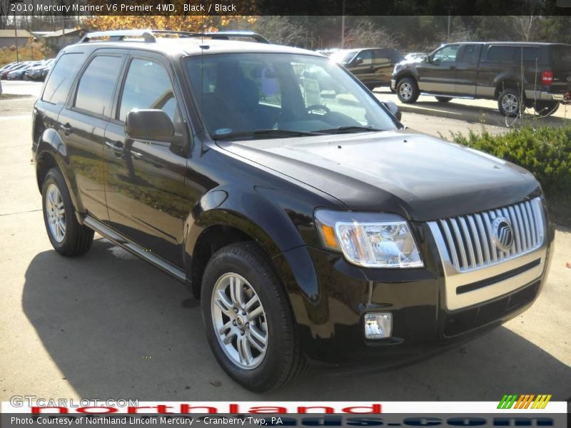 Black / Black 2010 Mercury Mariner V6 Premier 4WD