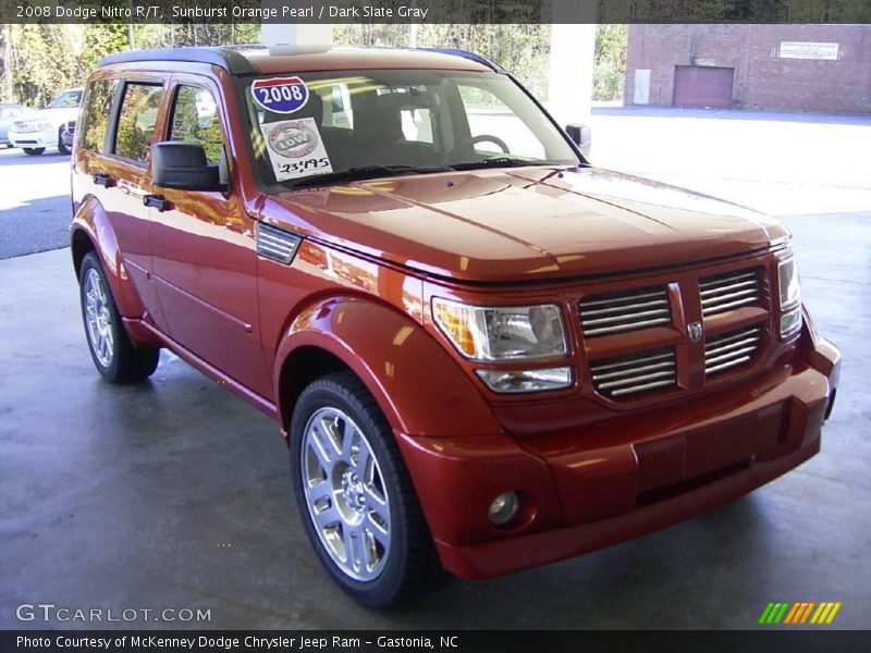 Sunburst Orange Pearl / Dark Slate Gray 2008 Dodge Nitro R/T