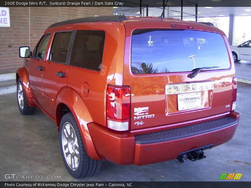 Sunburst Orange Pearl / Dark Slate Gray 2008 Dodge Nitro R/T
