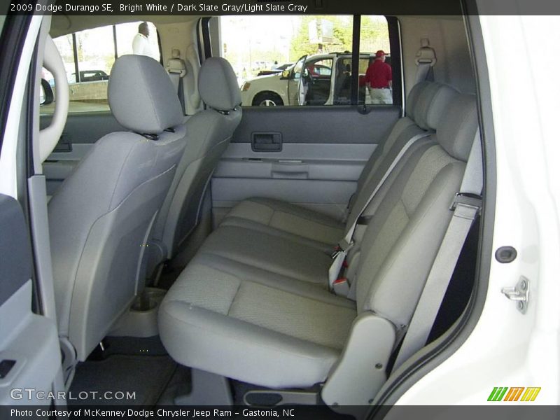 Bright White / Dark Slate Gray/Light Slate Gray 2009 Dodge Durango SE