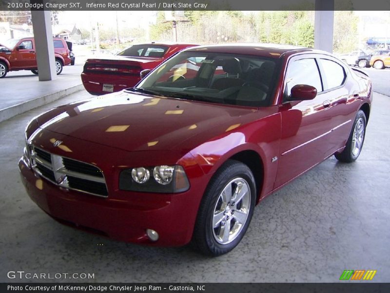 Inferno Red Crystal Pearl / Dark Slate Gray 2010 Dodge Charger SXT