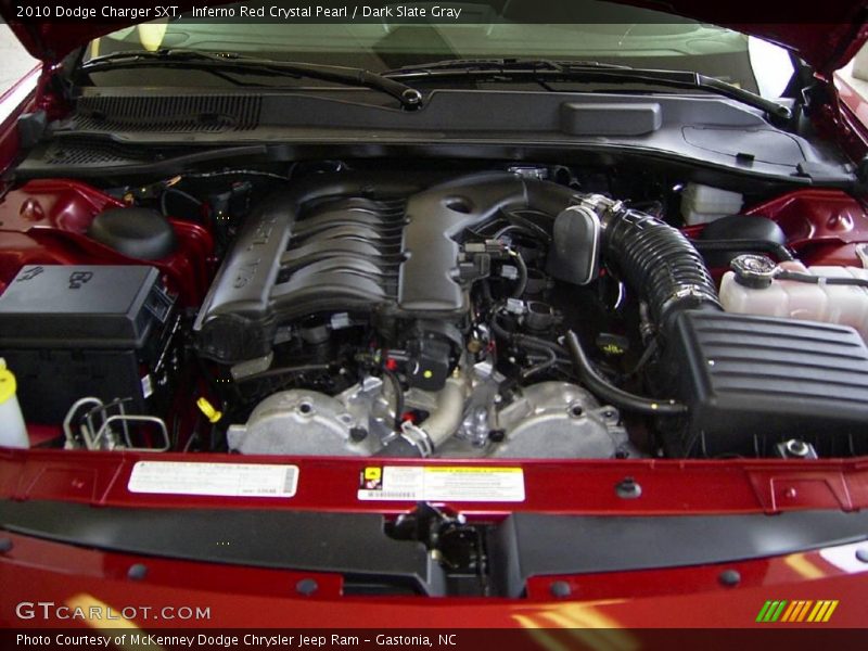 Inferno Red Crystal Pearl / Dark Slate Gray 2010 Dodge Charger SXT