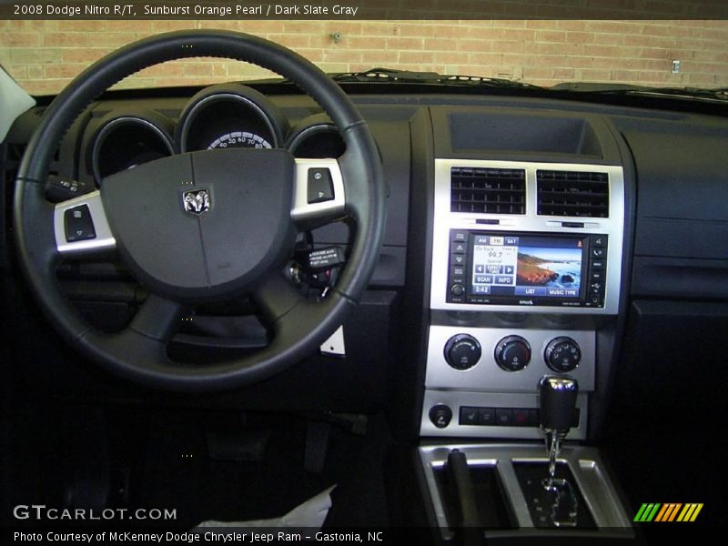 Sunburst Orange Pearl / Dark Slate Gray 2008 Dodge Nitro R/T