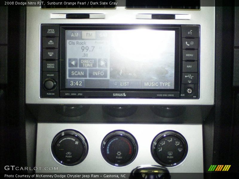 Sunburst Orange Pearl / Dark Slate Gray 2008 Dodge Nitro R/T