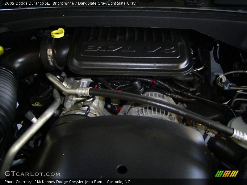 Bright White / Dark Slate Gray/Light Slate Gray 2009 Dodge Durango SE