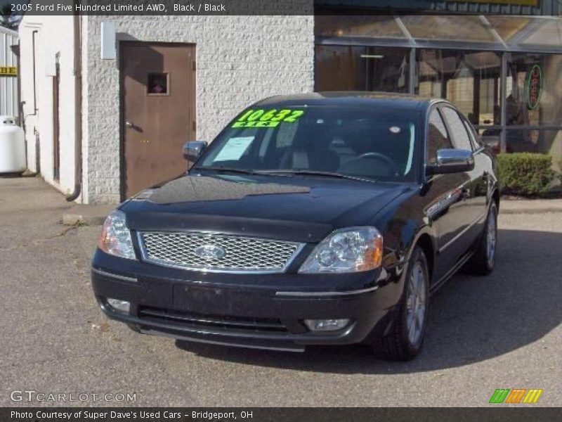 Black / Black 2005 Ford Five Hundred Limited AWD