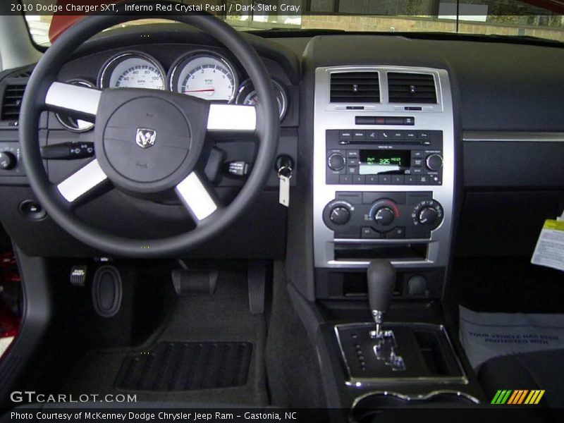 Inferno Red Crystal Pearl / Dark Slate Gray 2010 Dodge Charger SXT