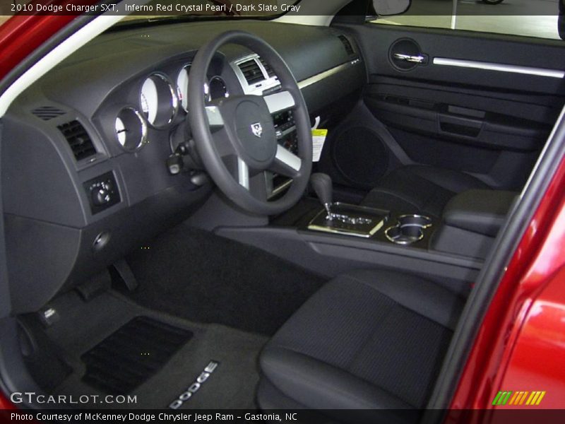 Inferno Red Crystal Pearl / Dark Slate Gray 2010 Dodge Charger SXT