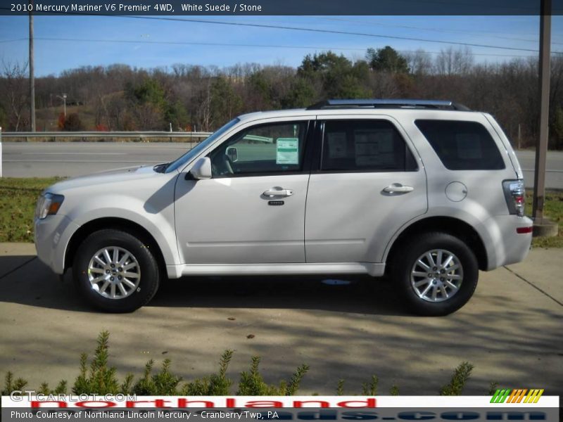 White Suede / Stone 2010 Mercury Mariner V6 Premier 4WD