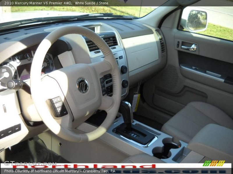 White Suede / Stone 2010 Mercury Mariner V6 Premier 4WD