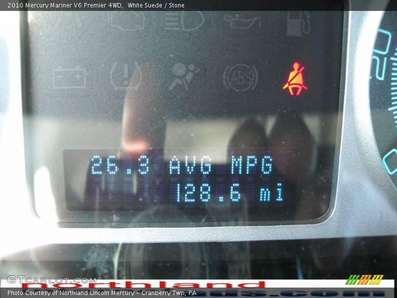 White Suede / Stone 2010 Mercury Mariner V6 Premier 4WD