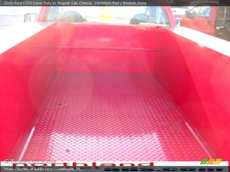 Vermillion Red / Medium Stone 2010 Ford F250 Super Duty XL Regular Cab Chassis