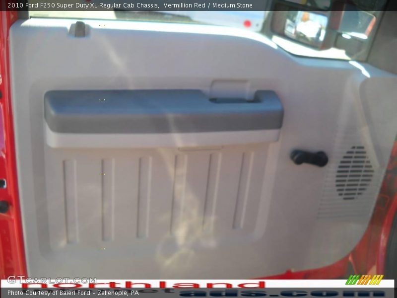 Vermillion Red / Medium Stone 2010 Ford F250 Super Duty XL Regular Cab Chassis