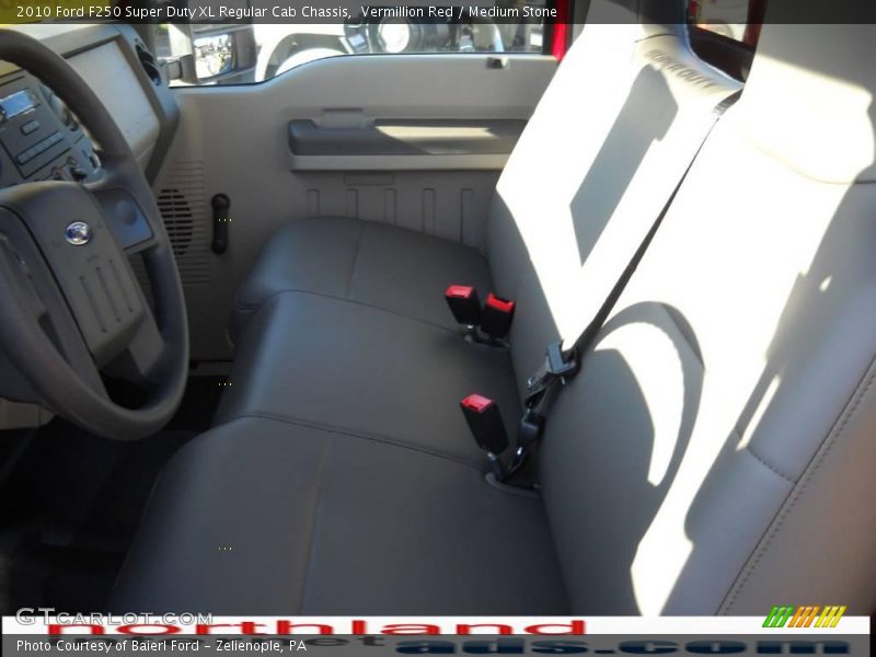 Vermillion Red / Medium Stone 2010 Ford F250 Super Duty XL Regular Cab Chassis
