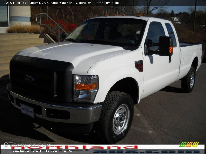 Oxford White / Medium Stone 2010 Ford F350 Super Duty XL SuperCab 4x4
