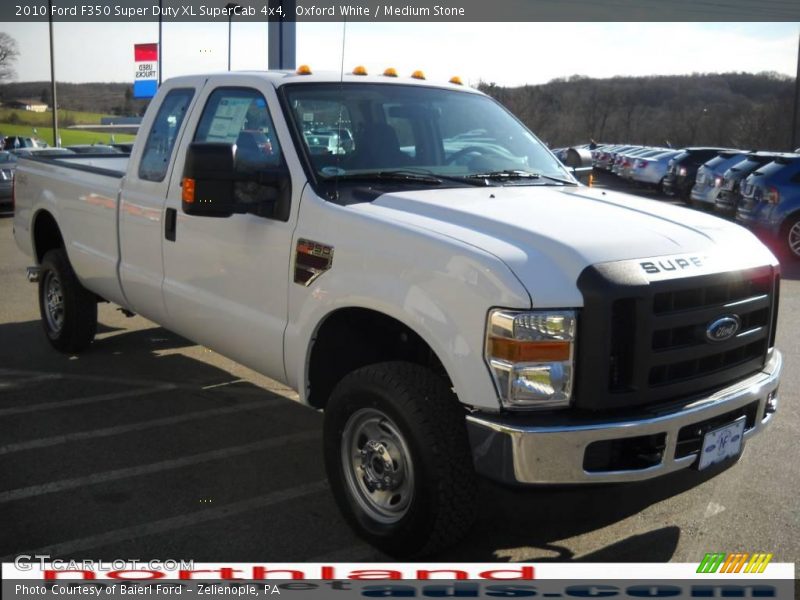 Oxford White / Medium Stone 2010 Ford F350 Super Duty XL SuperCab 4x4