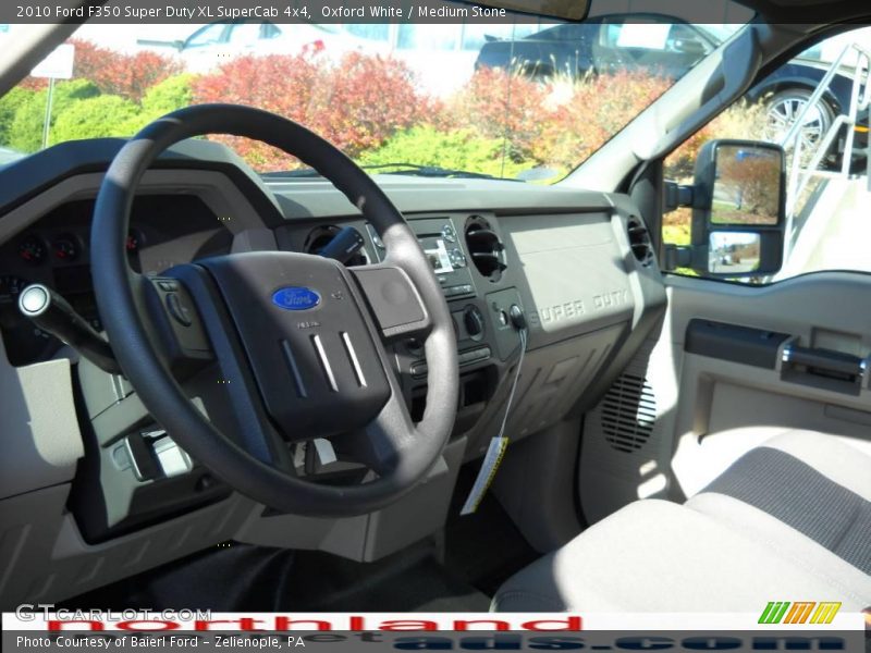 Oxford White / Medium Stone 2010 Ford F350 Super Duty XL SuperCab 4x4