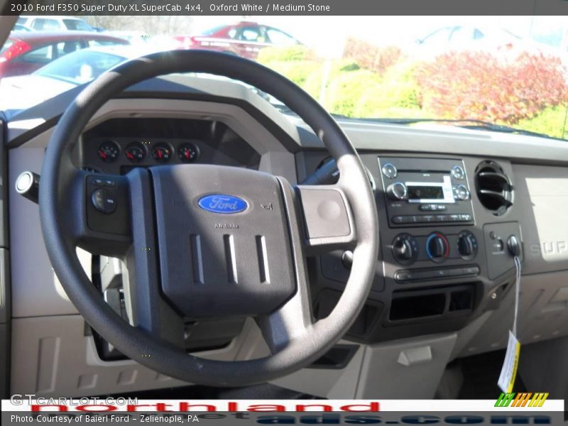 Oxford White / Medium Stone 2010 Ford F350 Super Duty XL SuperCab 4x4