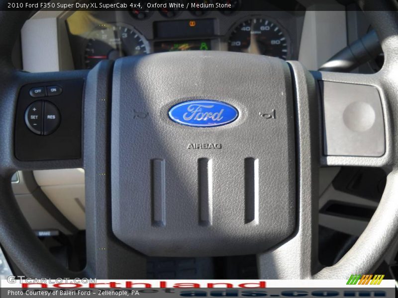 Oxford White / Medium Stone 2010 Ford F350 Super Duty XL SuperCab 4x4