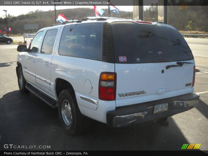 Summit White / Graphite/Medium Gray 2001 GMC Yukon XL SLT 4x4