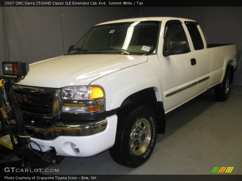 Summit White / Tan 2007 GMC Sierra 2500HD Classic SLE Extended Cab 4x4