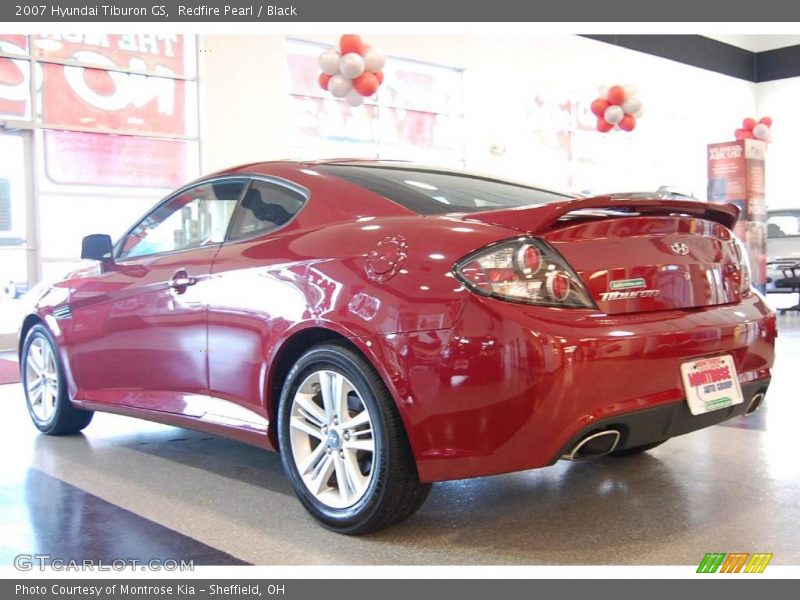 Redfire Pearl / Black 2007 Hyundai Tiburon GS