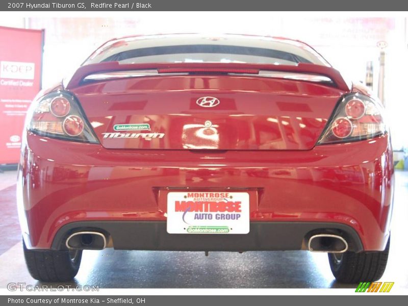 Redfire Pearl / Black 2007 Hyundai Tiburon GS