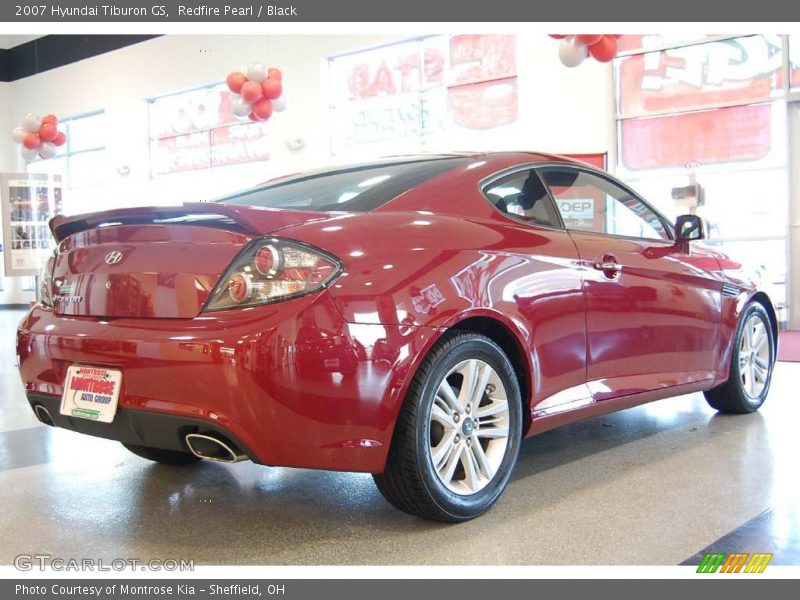 Redfire Pearl / Black 2007 Hyundai Tiburon GS