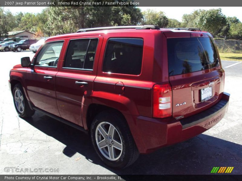 Inferno Red Crystal Pearl / Pastel Pebble Beige 2007 Jeep Patriot Sport 4x4