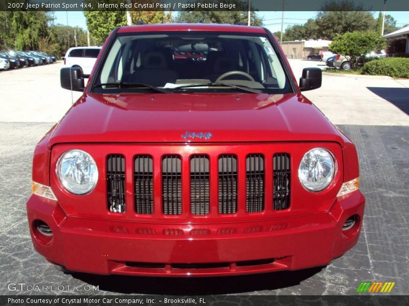 Inferno Red Crystal Pearl / Pastel Pebble Beige 2007 Jeep Patriot Sport 4x4